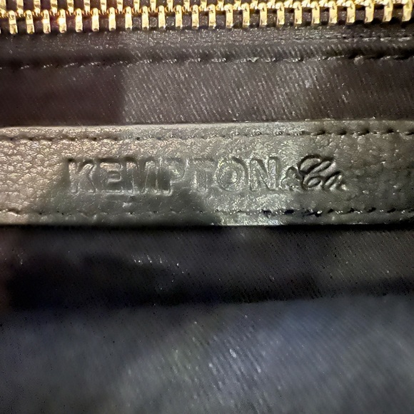 KEMPTON & CO Dark Camo Leather Clutch Pouch - Picture 8 of 9